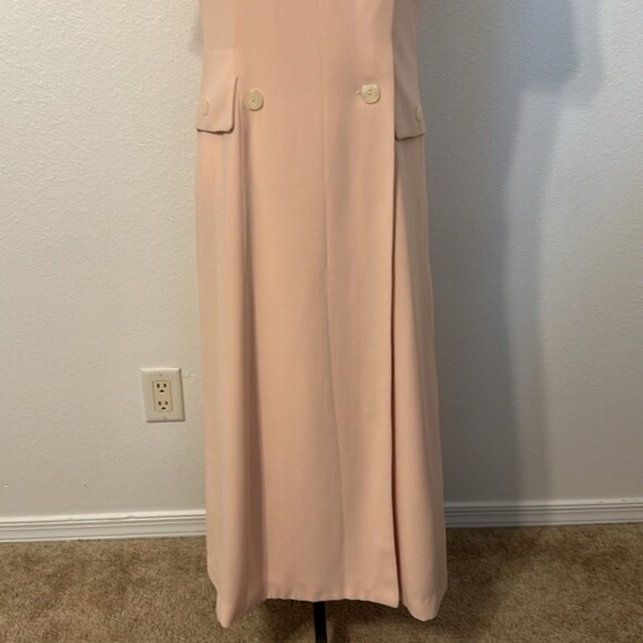 Vintage Talbots Midi Dress Womens 6 Pinup Rockabilly Pink Sailor Peach Retro - Picture 6 of 12